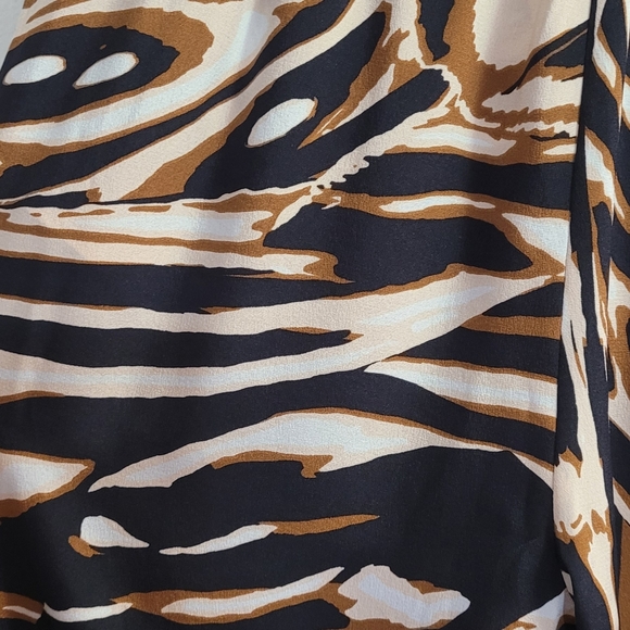 Dvf Denise Silk Pants in Abstract Wing Black Size Medium - Picture 12 of 12